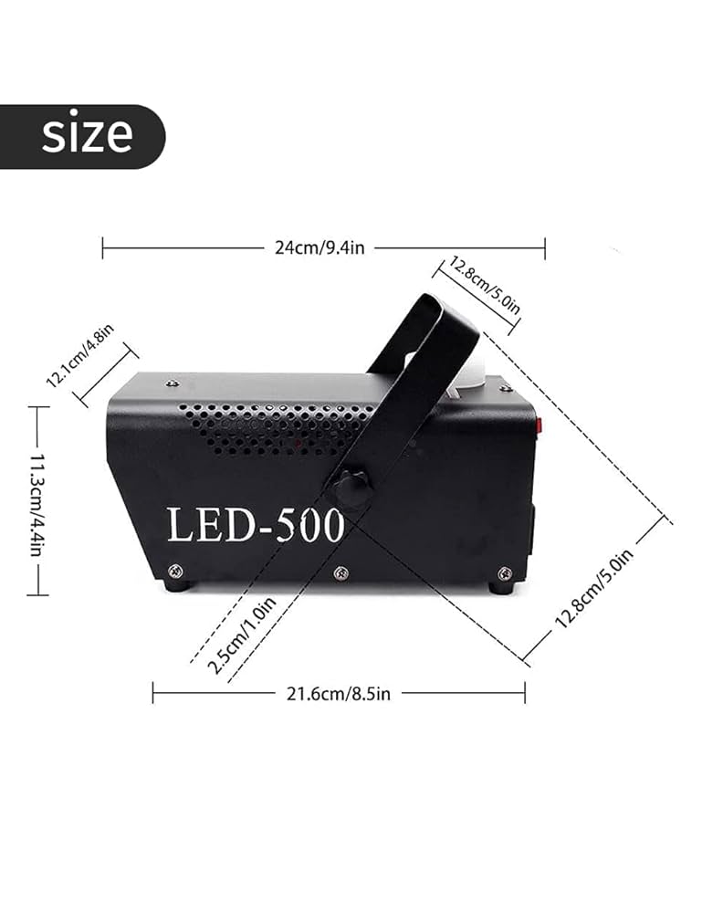 スモーク フォグ マシン LED 5種カラー 煙霧機  リモコン付 パーティー Amazon.co.jp: HOLDLAMP スモークマシン 500W フォグマシン RGB